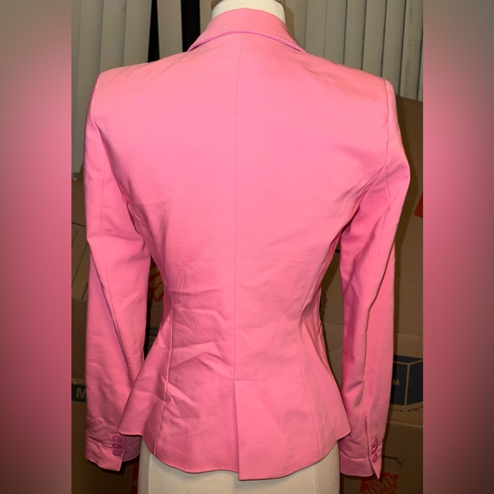 Zara Basic Bubblegum Pink Blazerxs - image 2